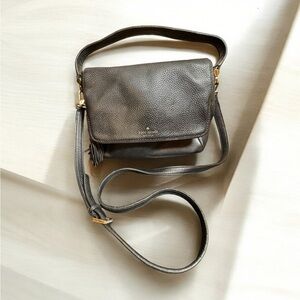 Kate Spade black shoulder/ crossbody pebble leather bag